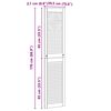 vidaXL Drzwi do szafki z drzwiami 2 pcs Naturalny 170 x 2,1 x 39,5 cm
