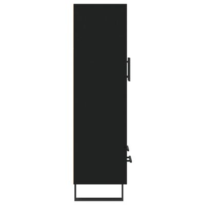 vidaXL Wysoka szafka, czarna, 69,5x31x115 cm