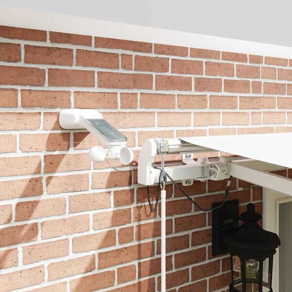 vidaXL Markiza zwijana Biały 500 &times; 350 cm Poliester i Metal