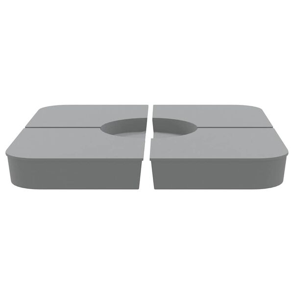 vidaXL Podstawa do parasola, 4-cz., 100 kg, PP