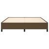 vidaXL Rama ł&oacute;żka bez materaca, ciemnobrązowa, 180x200 cm, tkanina