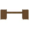 vidaXL Ławka z donicami, miodowy brąz, 180x36x63 cm, drewno sosnowe