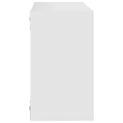vidaXL Półki ścienne kostki, 2 szt., białe, 26x15x26 cm