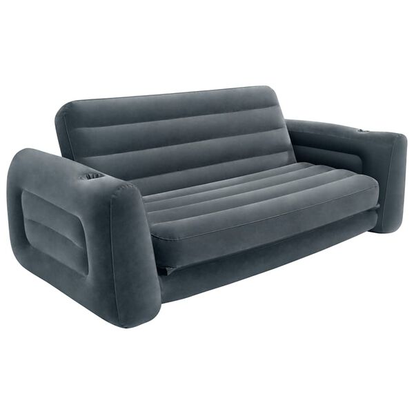 Intex Rozkładana sofa, 203x231x66 cm, ciemnoszara