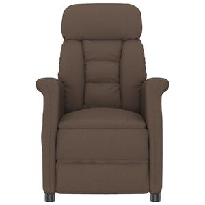 vidaXL Fotel do masażu Brązowy 96.5 x 70.5 x 95 cm Mikrofibra