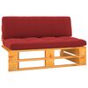 vidaXL Ogrodowa sofa środkowa z palet, miodowy brąz, drewno sosnowe