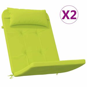 vidaXL Poduszki na krzesła 2 szt. Materiał Oxford Jasnozielony