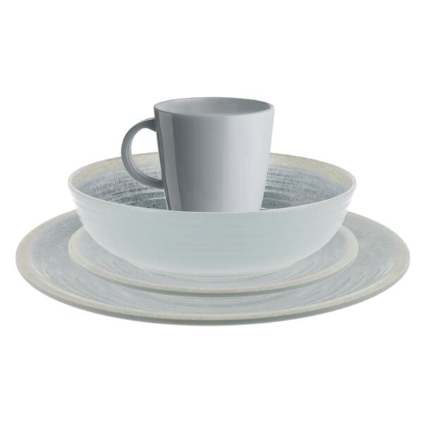 Travellife 16-częściowy luksusowy zestaw naczyń D&eacute;nia, jasnoszary