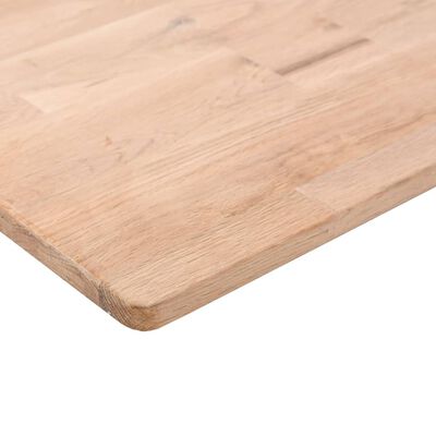 vidaXL Kwadratowy blat do stolika, 50x50x1,5 cm, surowe drewno dębowe