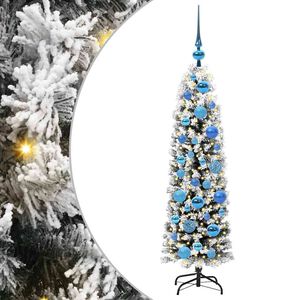 vidaXL Sztuczna choinka z podstawą Zielony 120 cm PVC, stal i plastik