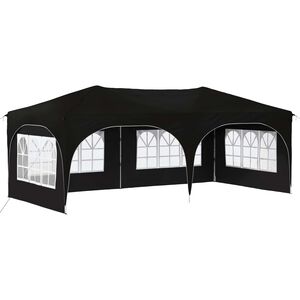 vidaXL Namiot imprezowy rozkładany 575 x 288 x 245 cm Czarny