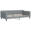 vidaXL Sofa z funkcją spania, jasnoszara, 90x200 cm, obita tkaniną
