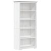vidaXL Biblioteczka BODO, biała, 82x40x173 cm, sosnowa, 5 p&oacute;łek
