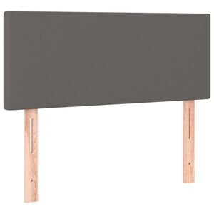 vidaXL Zagł&oacute;wek do ł&oacute;żka, szary, 80x5x78/88 cm, sztuczna sk&oacute;ra