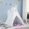 vidaXL Namiot Teepee Biały 120 x 120 x 150 cm Tkanina i plastik