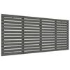 vidaXL Wezgłowie ł&oacute;żka, szare, 156x3x91,5 cm, lite drewno sosnowe