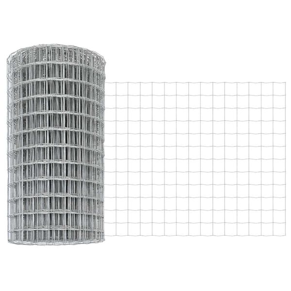 vidaXL Ogrodzenie Euro 0,4 x 50 m Żelazo pokryte PVC