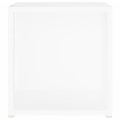 vidaXL Stolik boczny, biały, 33x33x34,5 cm, materiał drewnopochodny