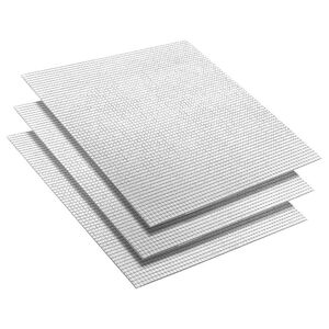 vidaXL Lustro Mozaikowe Geometryczny 3 szt. srebrny 30 x 30 cm Szkło