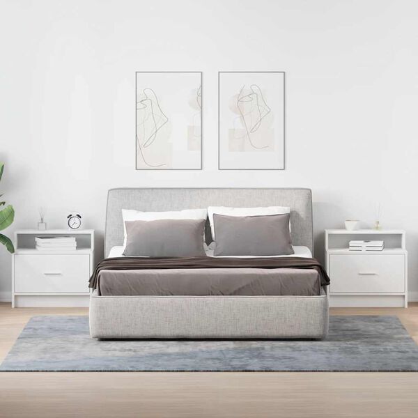 vidaXL Szafki nocne z szufladą, 2 szt., białe, 51x31x47 cm