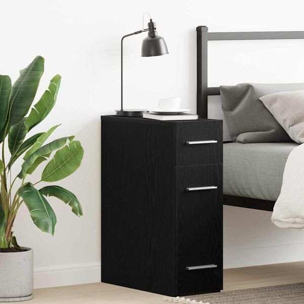 vidaXL Szafka apteczna Czarny dąb 20 x 45.5 x 60 cm