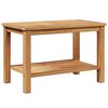 vidaXL Stolik kawowy Brązowy 70 x 40 x 45 cm Lite drewno teakowe