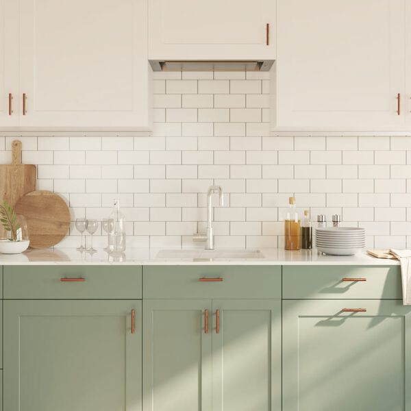 vidaXL Uchwyty do szafek, 10 szt., brąz, 64 mm, stal nierdzewna