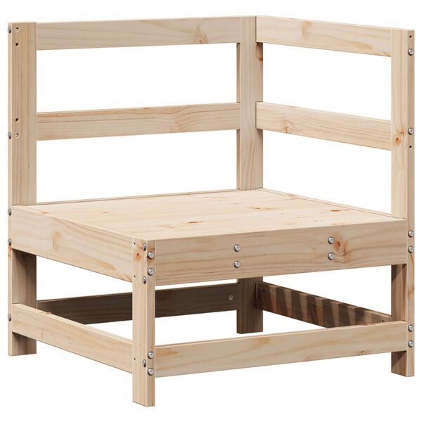 vidaXL 3-cz. zestaw mebli ogrodowych, lite drewno sosnowe