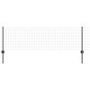 vidaXL Ogrodzenie Euro z słupkiem 50 x 0,6 m Stal pokryta PVC Szary