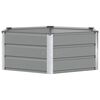 vidaXL Donica Jasnoszary 129 x 129 x 45 cm Stal