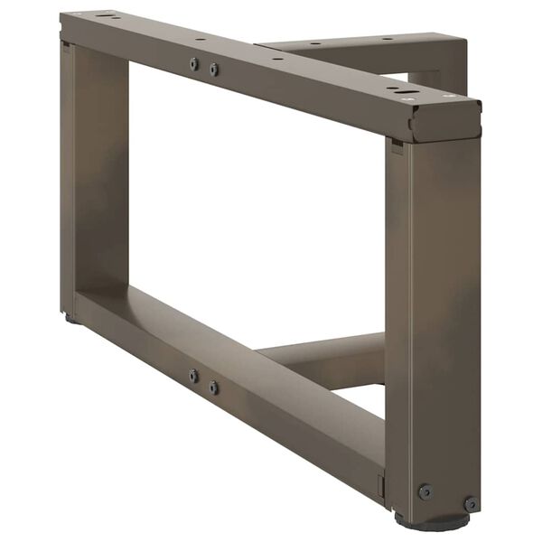 vidaXL Nogi do stolika kawowego w kształcie litery T 2 szt. Czarne 70x25x(30-31) cm Stal