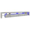 vidaXL Szafka pod TV z oświetleniem LED, szarość betonu, 290x36,5x40cm