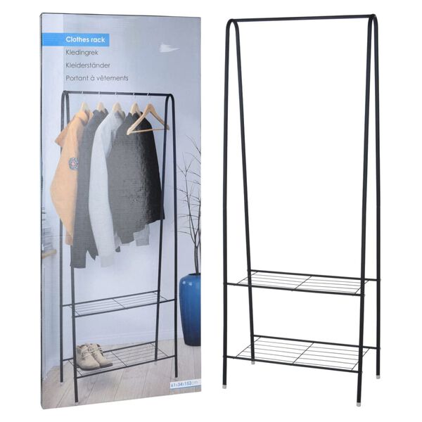 Storage solutions Stojak na ubrania z 2 p&oacute;łkami, 61x34x152 cm