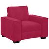 vidaXL Sofa Fotel Wino Czerwone 60 cm Aksamit