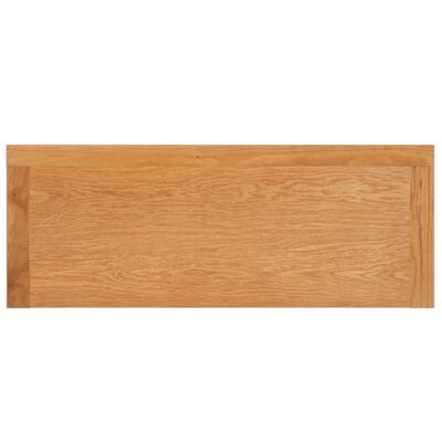 vidaXL Stolik konsolowy, 110 x 35 x 75 cm, lite drewno dębowe