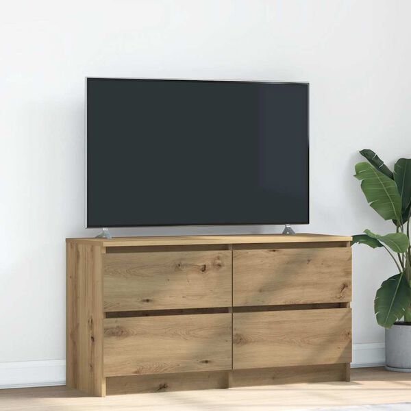 vidaXL Szafka RTV Artisan Oak 100x35x54 cm Drewno klejone