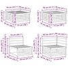 vidaXL Zestaw sof na zewnątrz 7 pcs Naturalny