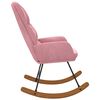 vidaXL Fotel bujany, r&oacute;żowy, tapicerowany aksamitem