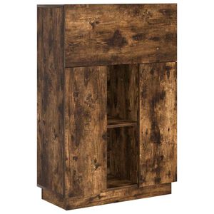 vidaXL Biurko Dąb wędzony 71.5 x 31.5 x 106.5 cm Drewno inżynieryjne