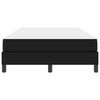 vidaXL Ramka ł&oacute;żka z materacem Czarny 120 x 200 cm tkanina
