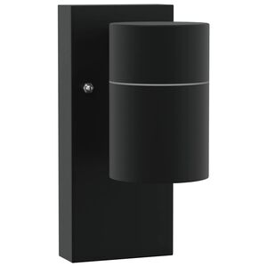 vidaXL Zewnętrzna lampa ścienna Czarny 6,5 x 10,5 x 16 cm