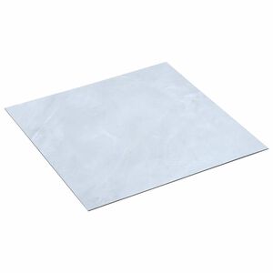 vidaXL Samoprzylepne Deski Podłogowe Biały marmur 30,5 x 30,5 cm