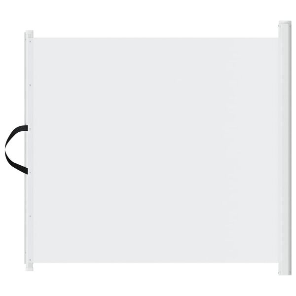 vidaXL Rozsuwana bramka dla zwierząt, biała, 82,5x125 cm