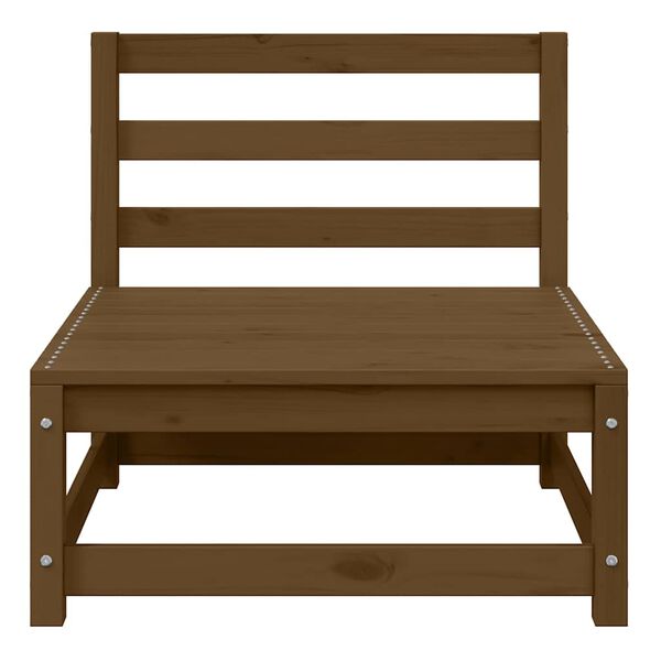 vidaXL Ogrodowe siedziska środkowe, kremowe poduszki, 2 szt., sosna