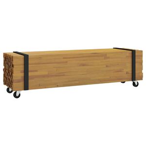 vidaXL St&oacute;ł pod telewizor 110 x 30 x 30 cm Brązowy Lite drewno teakowe
