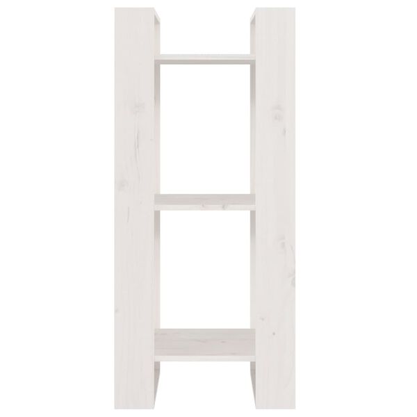 vidaXL Regał na książki/przegroda, biały, 41x35x91 cm, sosnowy