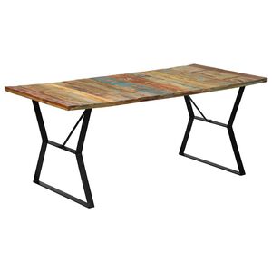 vidaXL St&oacute;ł do jadalni, 180x90x76 cm, z litego drewna z odzysku