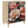 vidaXL Komoda z szufladami BORNE Jasny print peonii 66 x 36,5 x 75 cm
