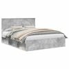 vidaXL Ramka ł&oacute;żka Betonowy 160 x 200 cm Lite drewno sosnowe
