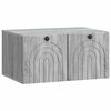 vidaXL Szafka RTV montowana na ścianie Szary Sonoma 59,5 x 41 x 30 cm